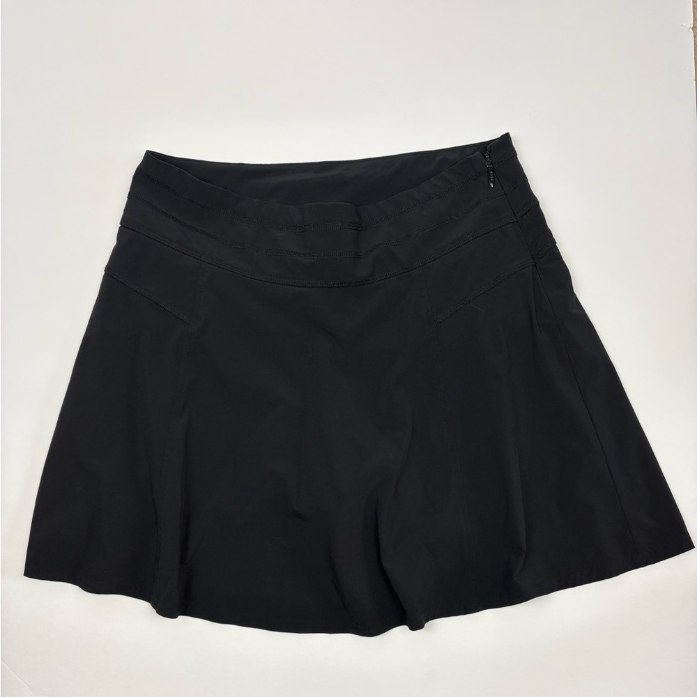 Athleta Black Women's All Day Skort size 8 in EUC athletic tennis pickleball